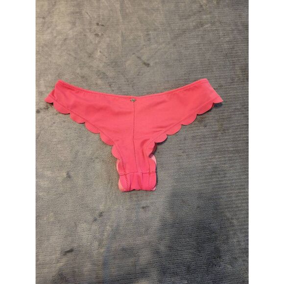 Victoria’s Secret Pink Cheeky Bikini Bottom Size XS Scalloped Edging - Picture 2 of 3
